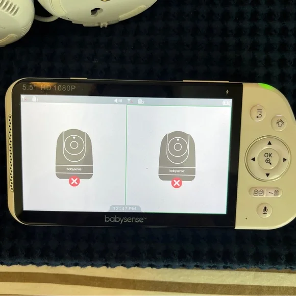 Babysense 5.5” 1080p Full HD Split-Screen Baby Monitor - Picture 4 of 10